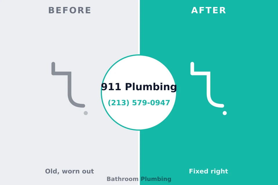 Before and after: plumbing repair Lithia Springs, GA